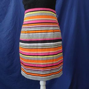 NWOT Worthington skirt the perfect back zip striped mini pencil skirt (4)